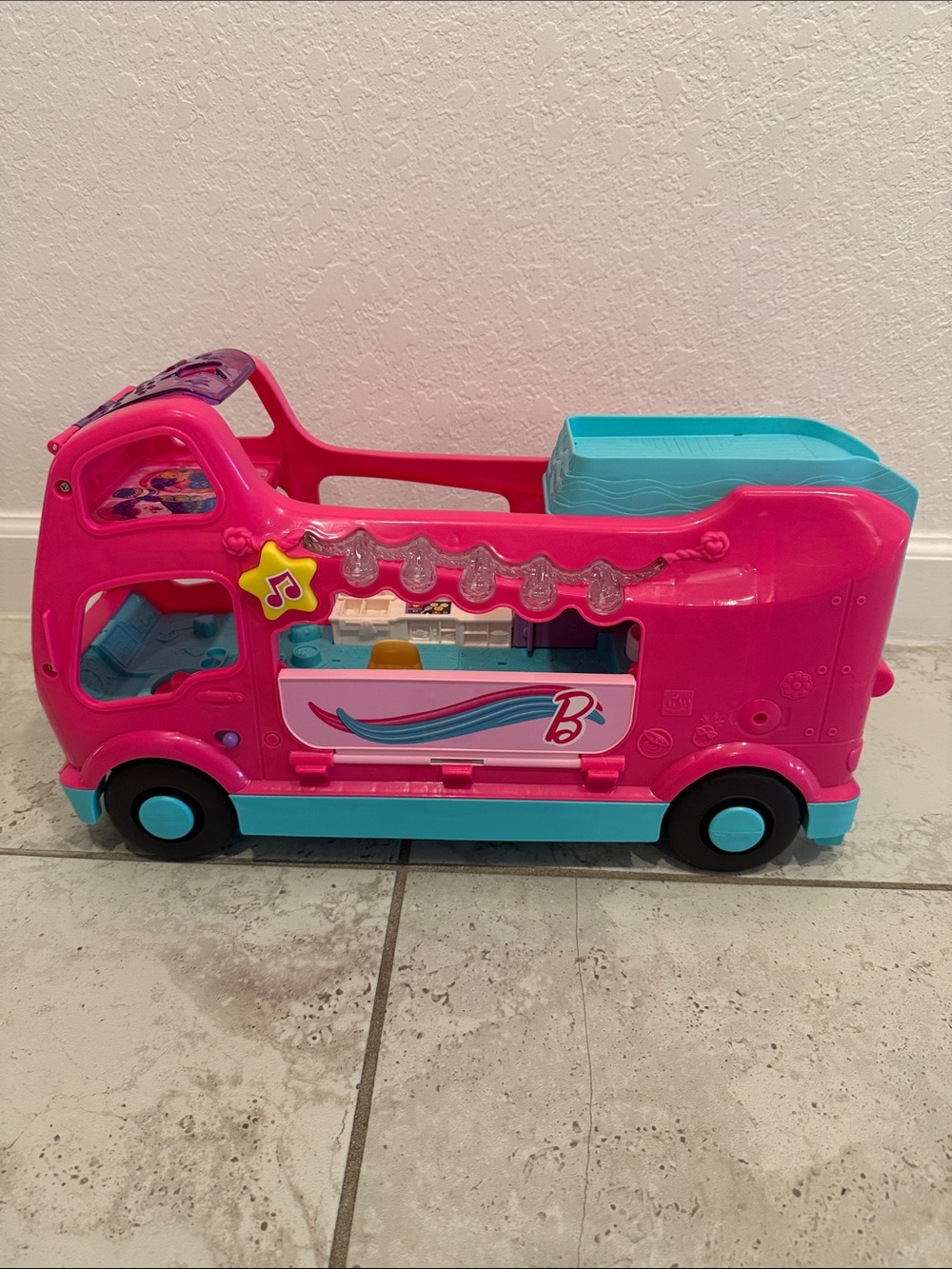 Barbie Pink and Teal Musical Camper Van Playset